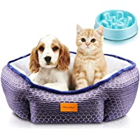 Cama Gato- Cama Perro Pequeño- Cama para Mascotas con Suave Cojín Desmontable- Lavable a Máquina- Sofá Cama para Gatos y…